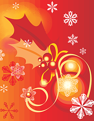 红色节日圣诞节背景设计