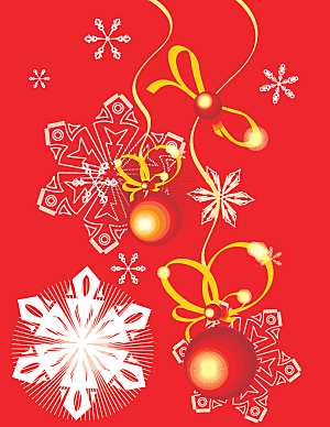 圣诞节红色海报设计
