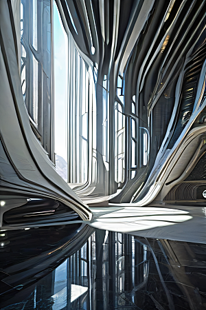 奇境探险幻想建筑中的超现实空间
