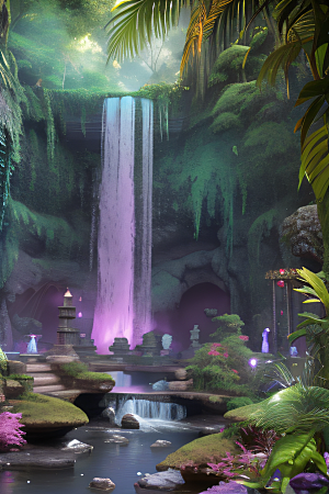 智能美丽华丽的紫水晶宫
