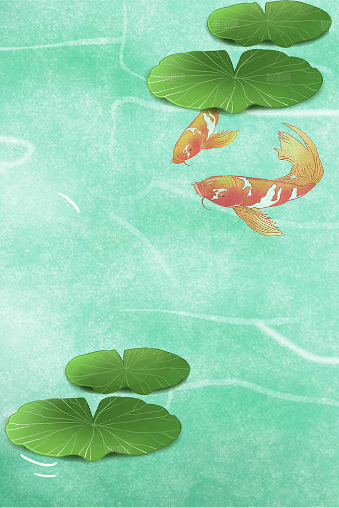 二十四节气节日背景插画海报