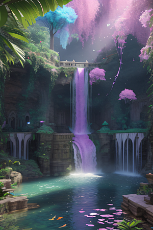 智能美丽华丽的紫水晶宫