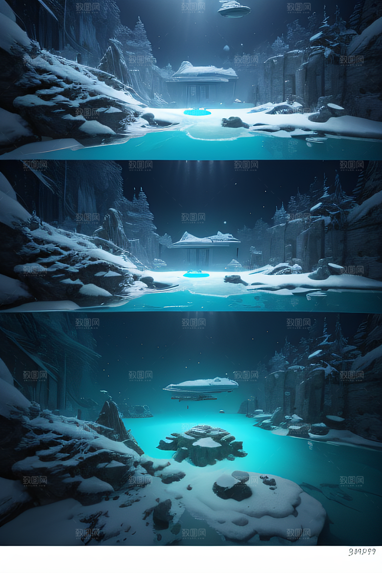 极致渲染细腻呈现湖泊建筑之美