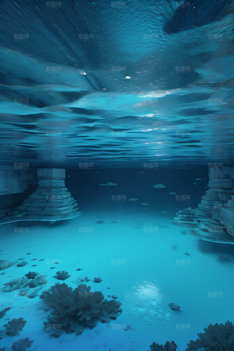 冬日仙境雪中湖泊的奇幻建筑