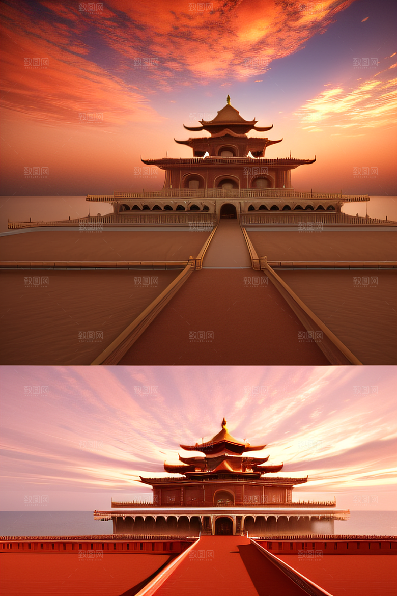 红海上的巨型玫瑰宫殿