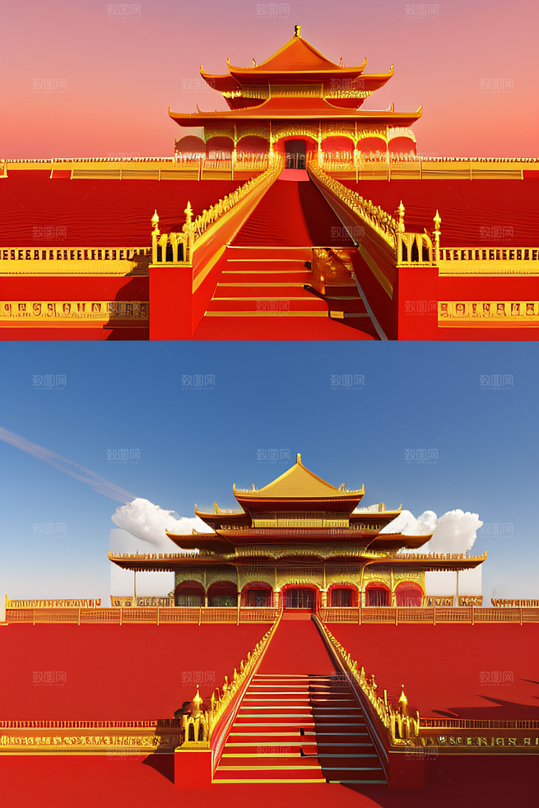飘逸祥云下的玫瑰宫殿