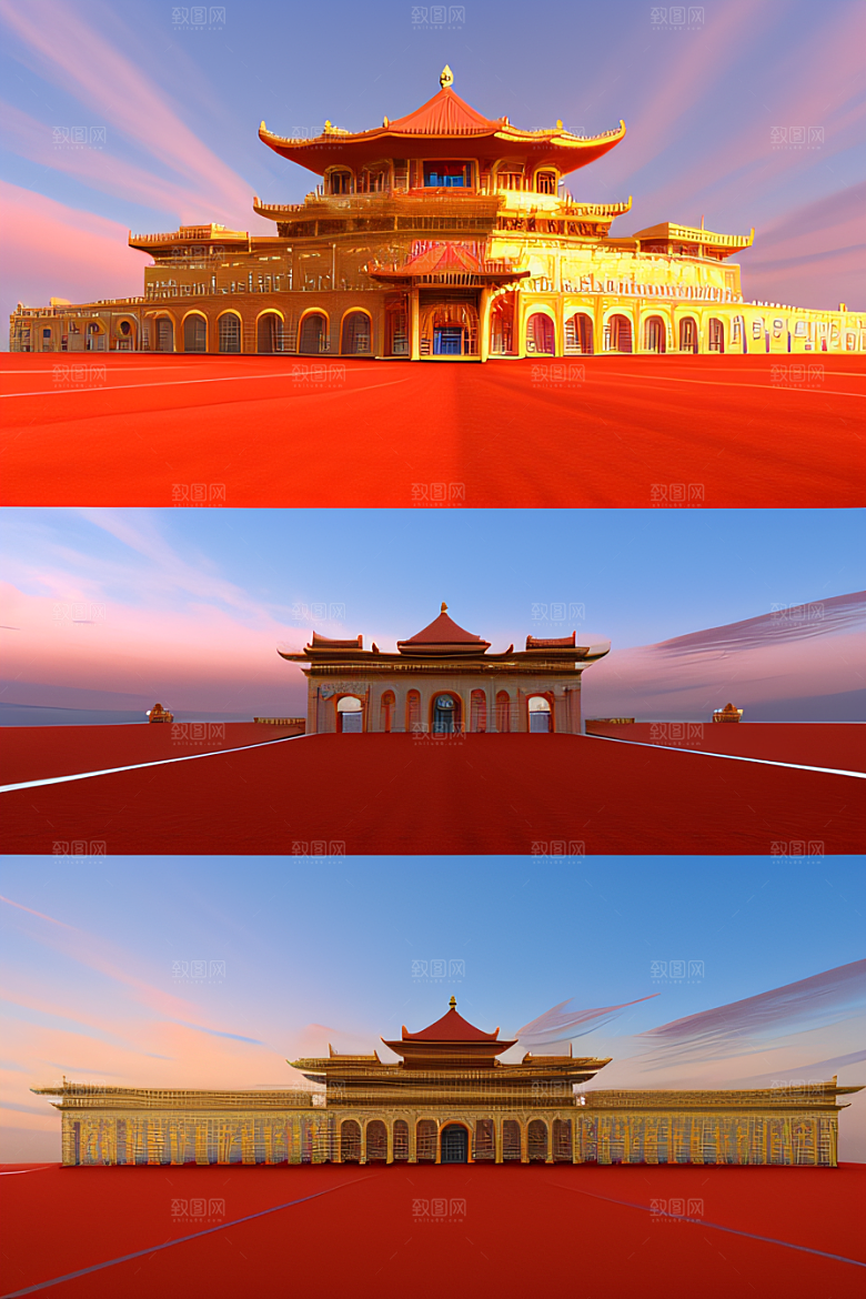 飘逸祥云下的玫瑰宫殿