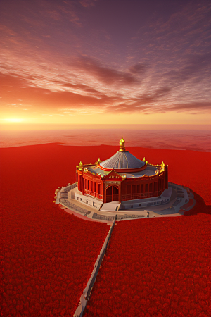 玫瑰宫殿红海上的梦幻之地