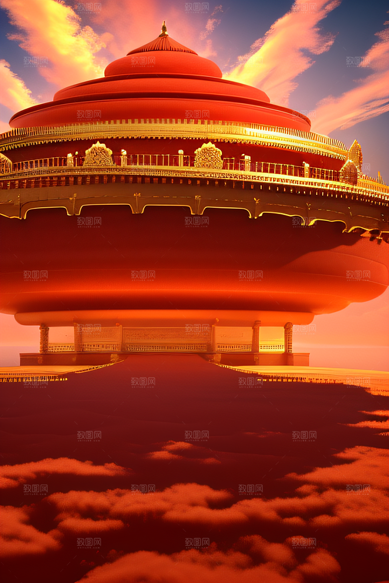 红海上的玫瑰宫殿绝美景观