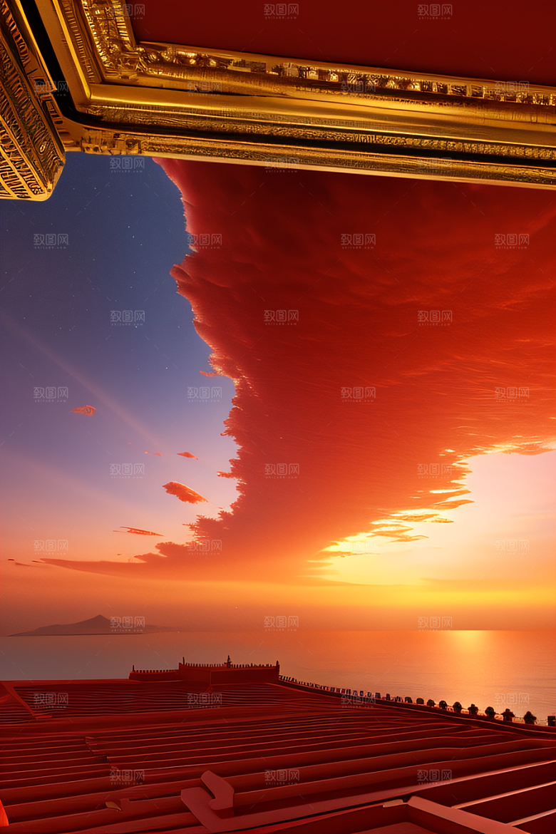 红海上的玫瑰宫殿绝美景观