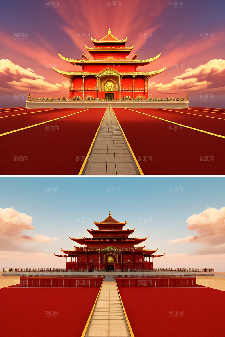 红海上的玫瑰宫殿绝美景观
