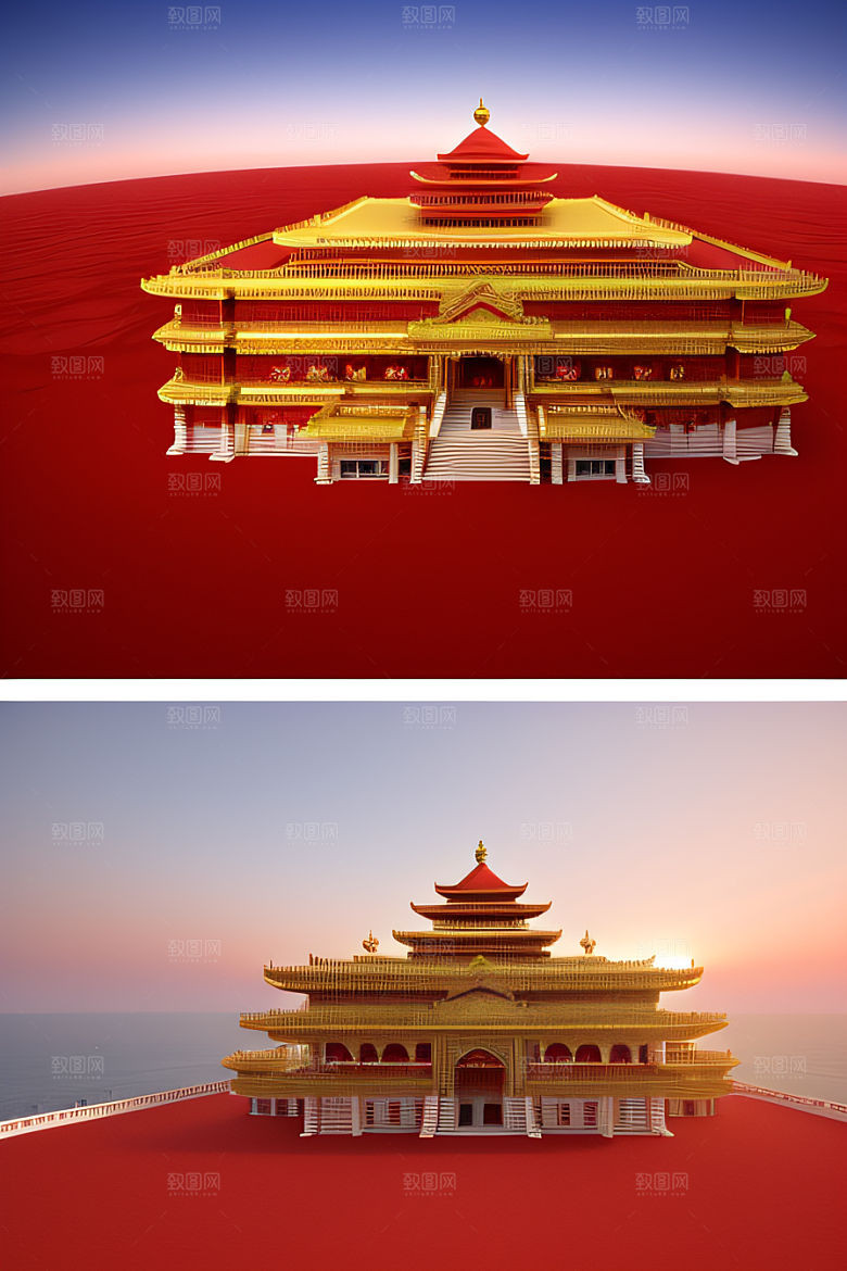 红海上的玫瑰宫殿绝美景观
