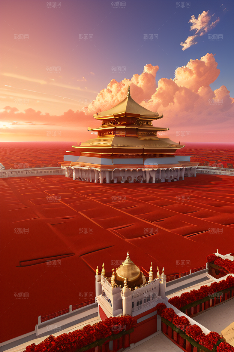 红海上的玫瑰宫殿绝美景观