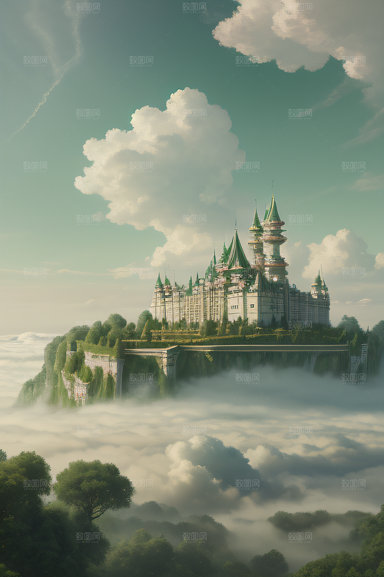 柔光下的宫殿幻境