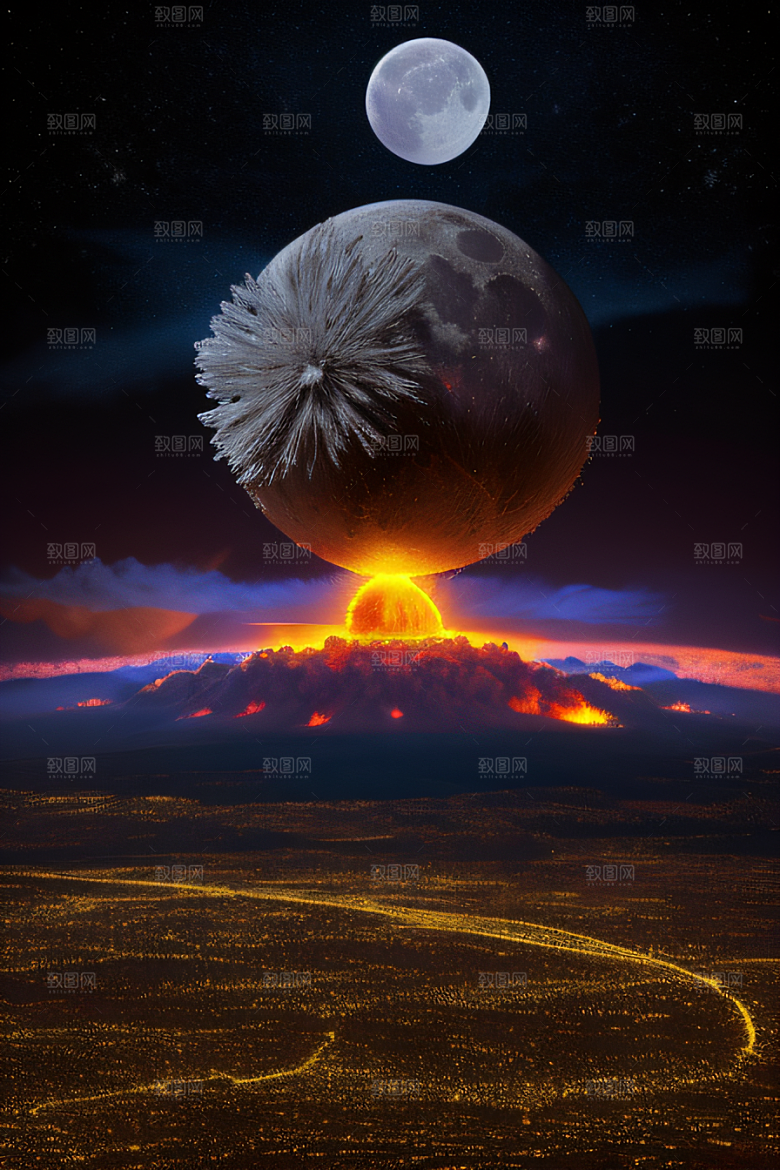 月球巨爆天空之殇