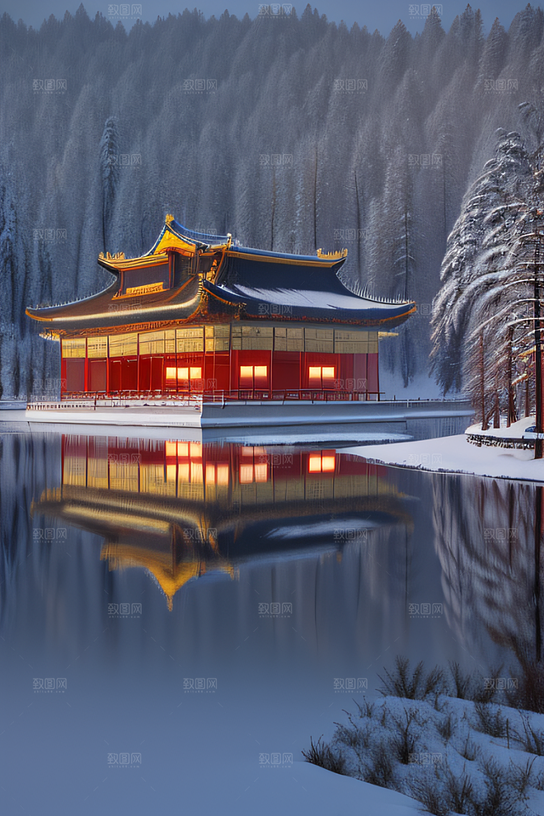 梦幻金殿雪夜细腻8K