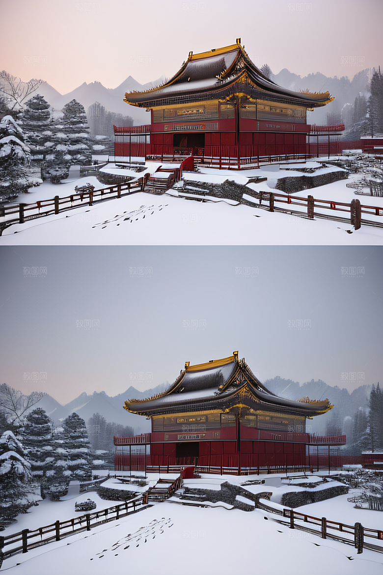 梦幻金殿雪夜细腻8K