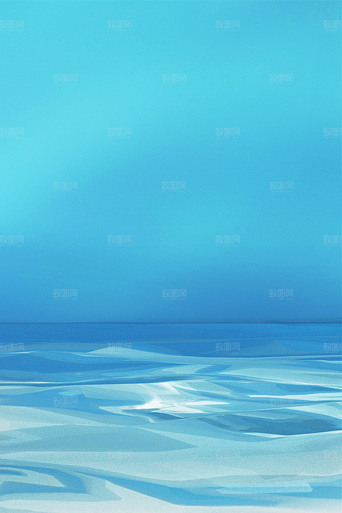 二十四节气节日背景插画海报