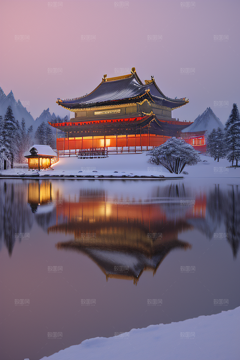 梦幻金殿雪夜细腻8K