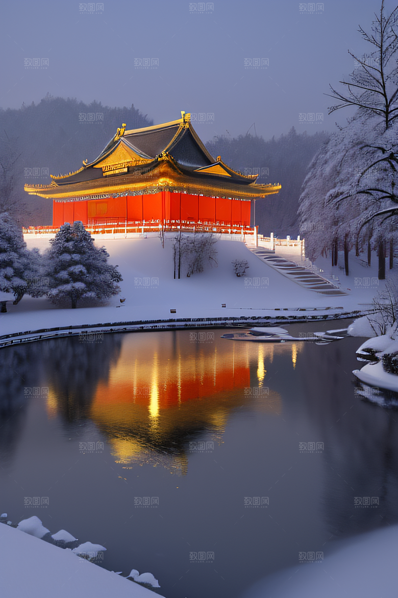 金殿雪夜梦幻3D细致