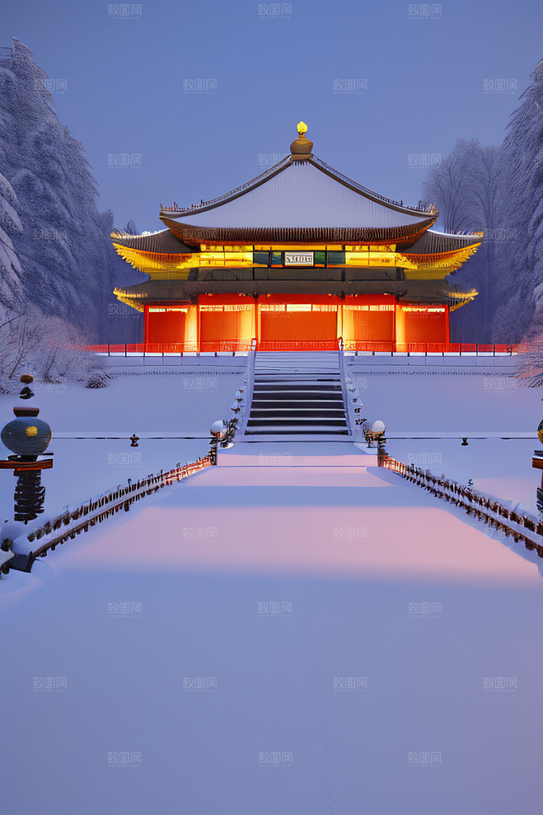 金殿雪夜梦幻3D细致