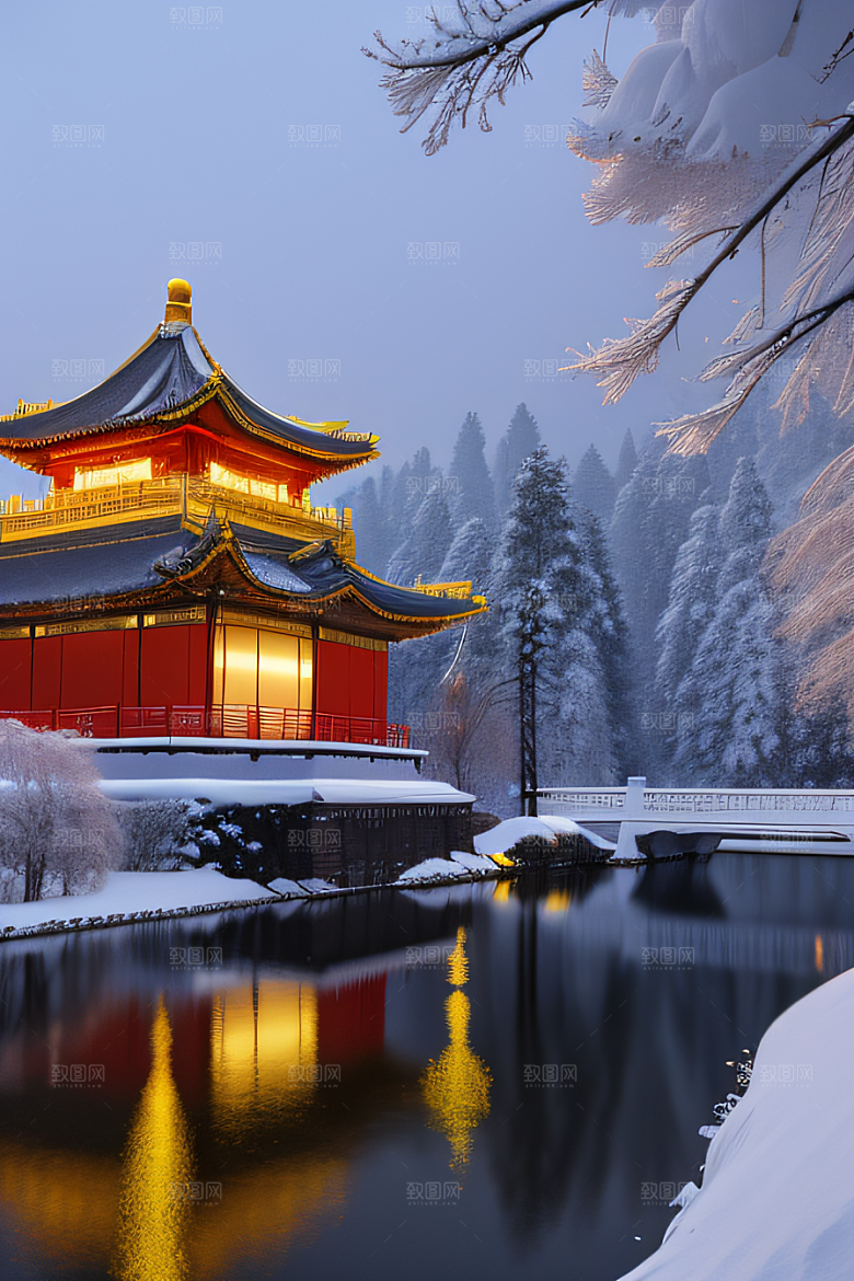 金殿雪夜梦幻3D细致