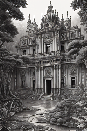 雨林中的巴洛克宫殿极致细腻