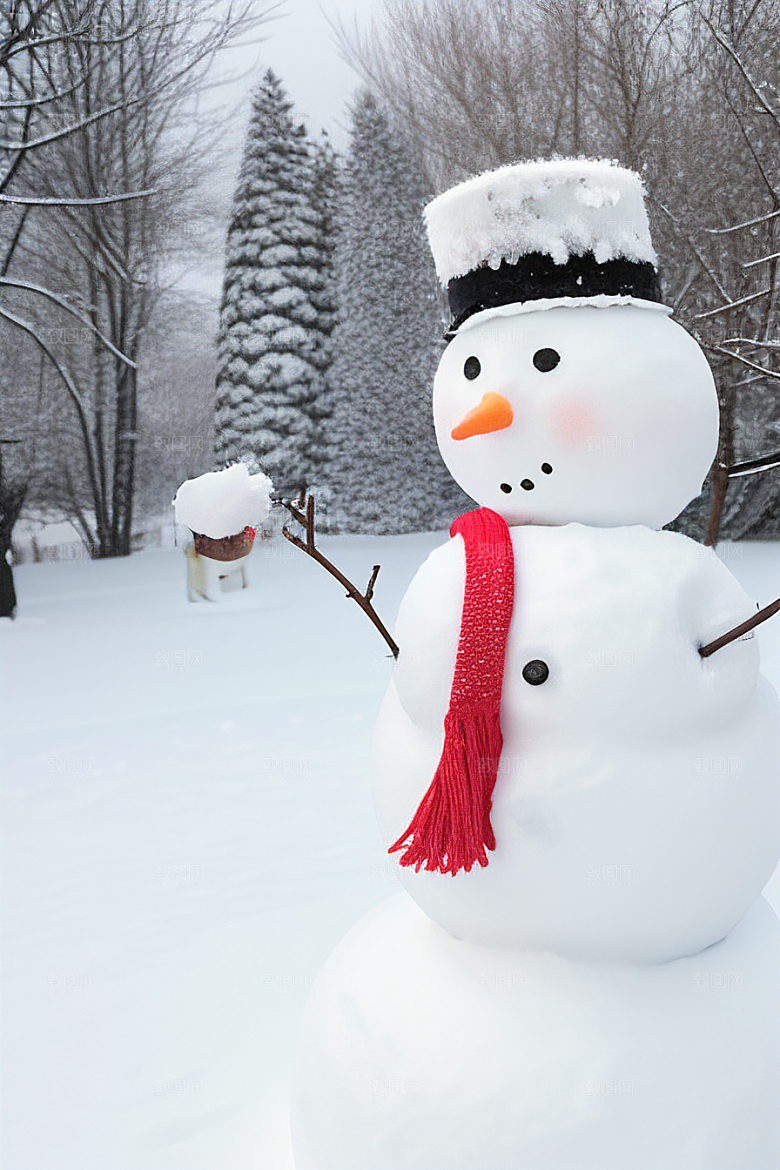 雪后创意打造独特的雪人造型