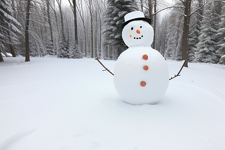 雪后创意打造独特的雪人造型