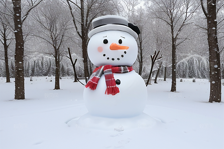 雪后创意打造独特的雪人造型