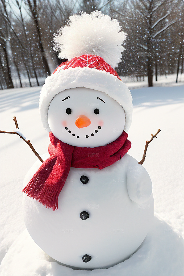 冬季亲子活动一起堆个可爱的雪人