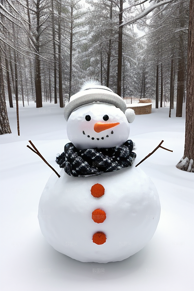 冬季亲子活动一起堆个可爱的雪人