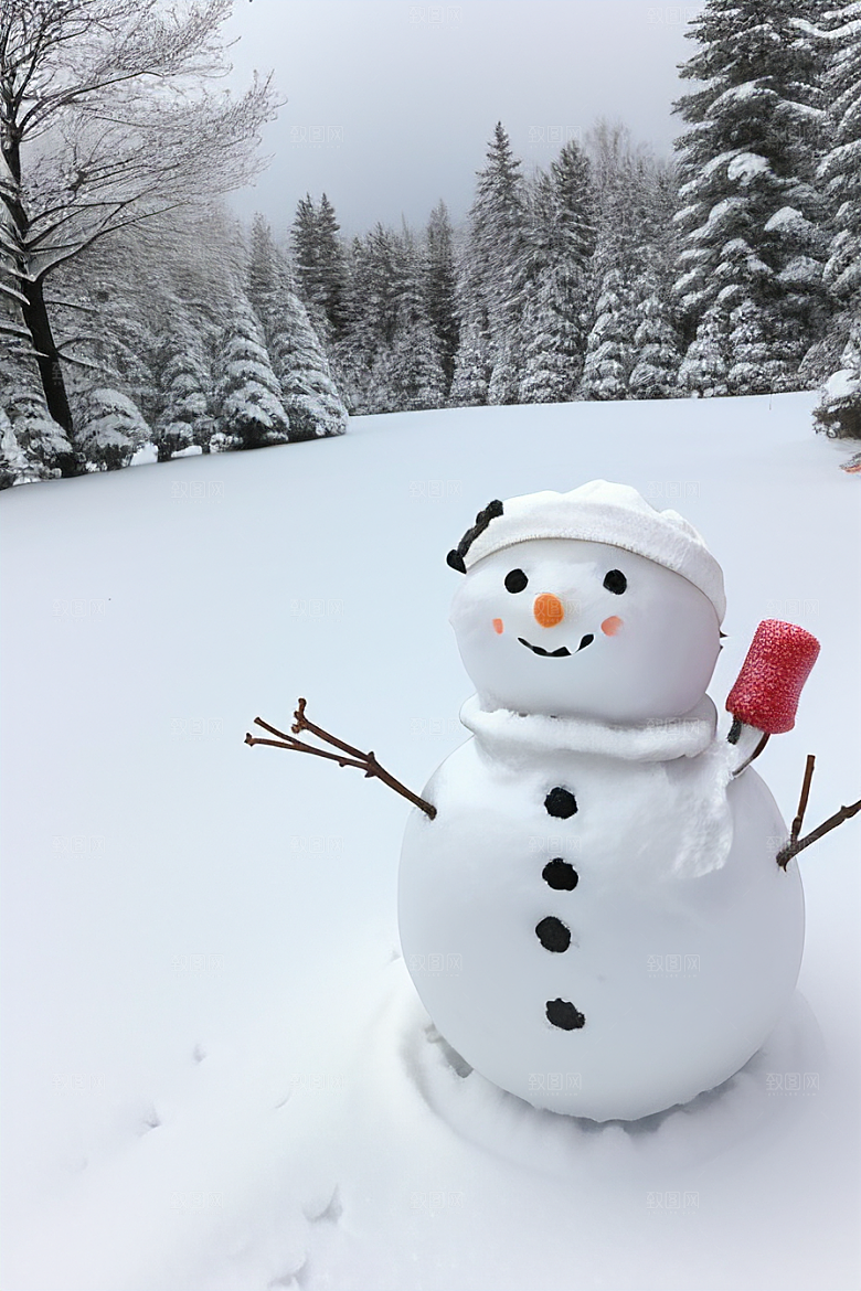 冬季亲子活动一起堆个可爱的雪人