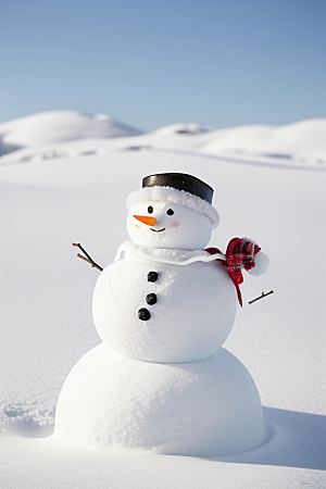 冬季亲子活动一起堆个可爱的雪人