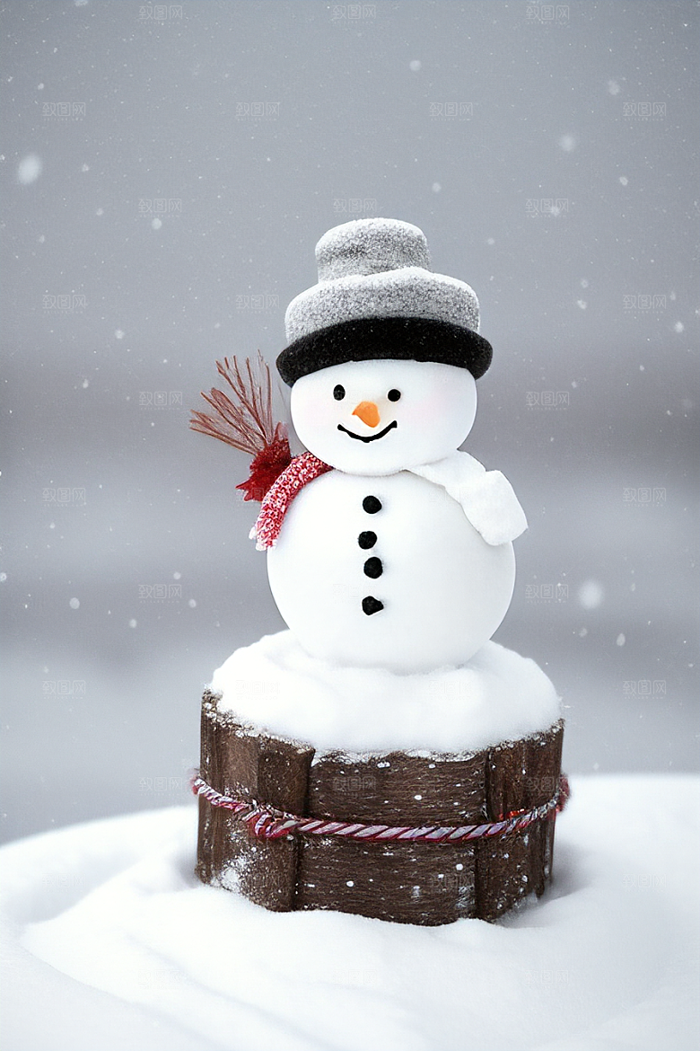 雪人与冬日风景绝佳搭配