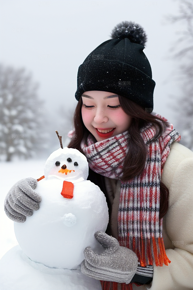 雪地探险寻找雪人的踪迹