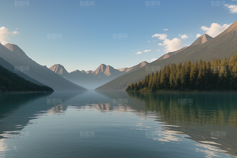 湖光山色美一叶扁舟添诗意