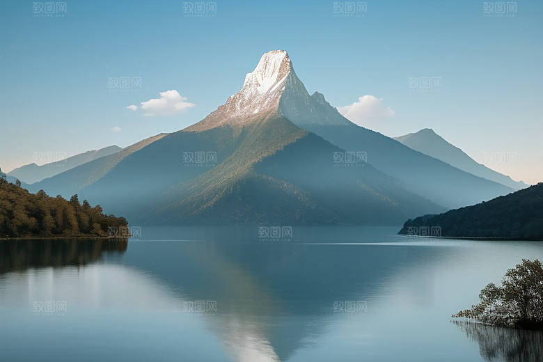湖光山色美一叶扁舟添诗意