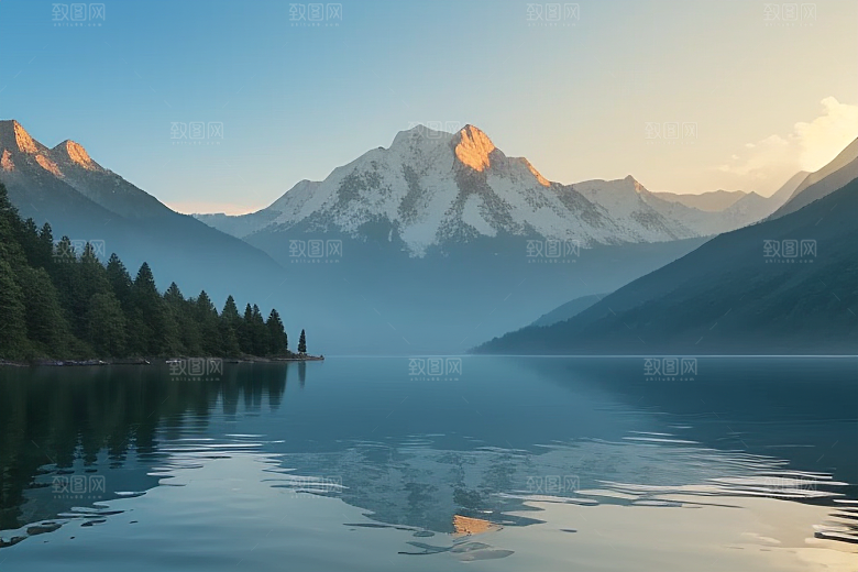 湖光山色美一叶扁舟添诗意