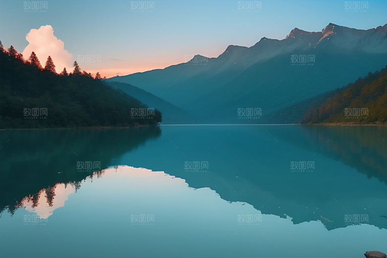 湖光山色美一叶扁舟添诗意