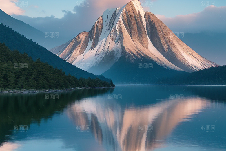 悠闲自得一叶扁舟游湖光山色