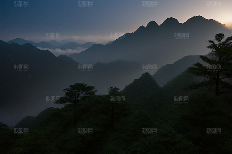 迎客松的美丽时光