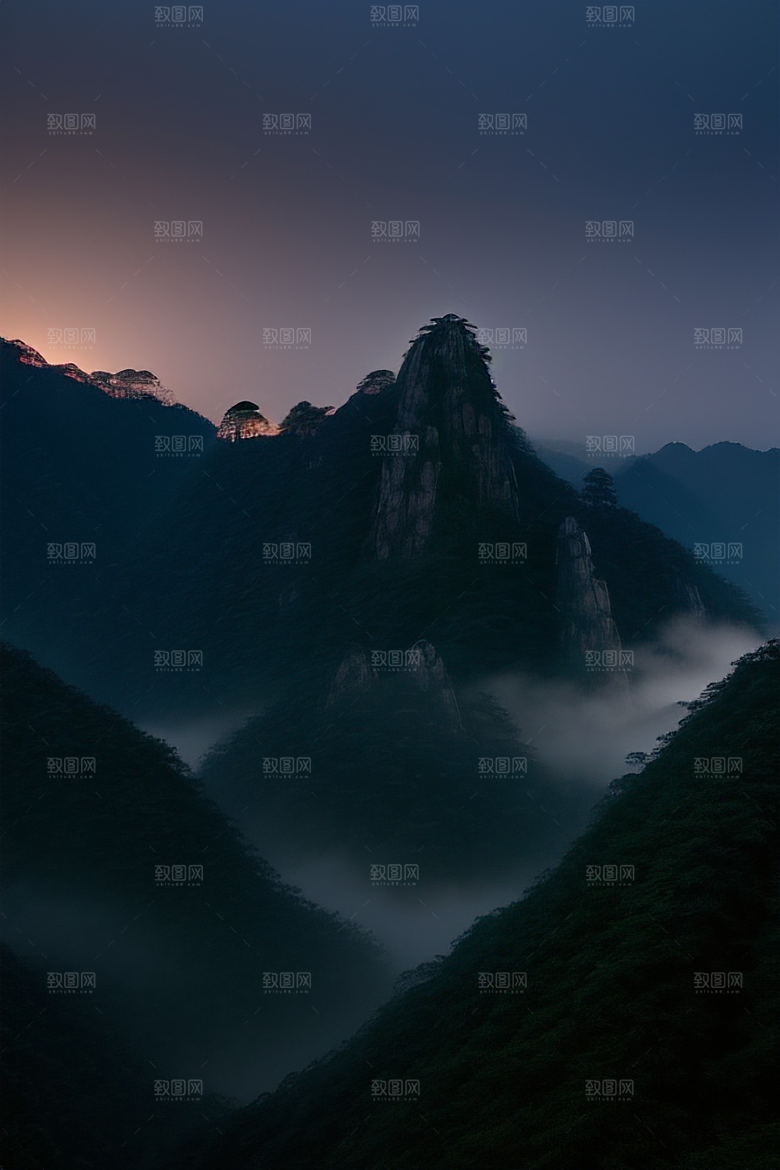 迎客松的美丽时光