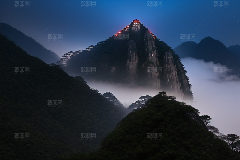 迎客松的美丽时光