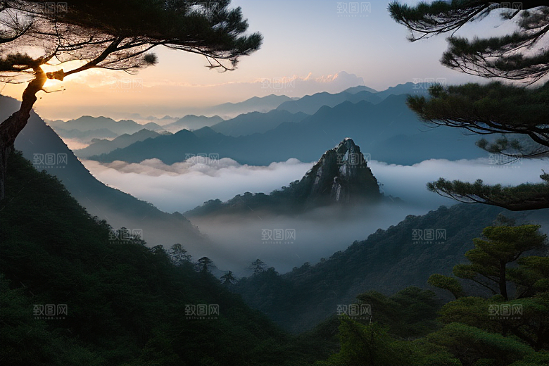 迎客松下的浪漫之旅