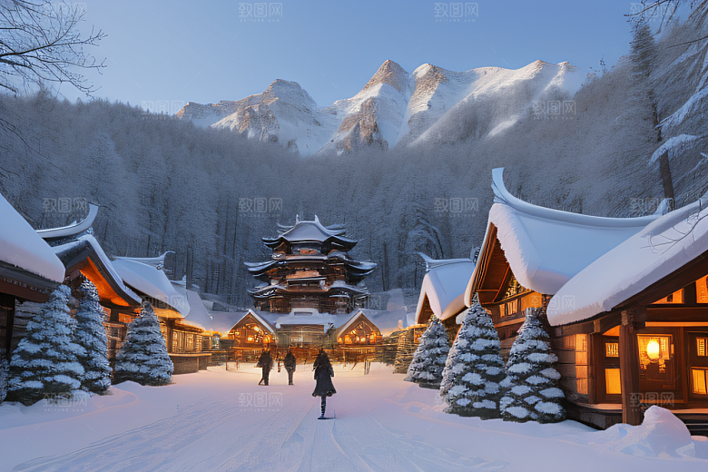 雄伟壮丽的中国雪乡