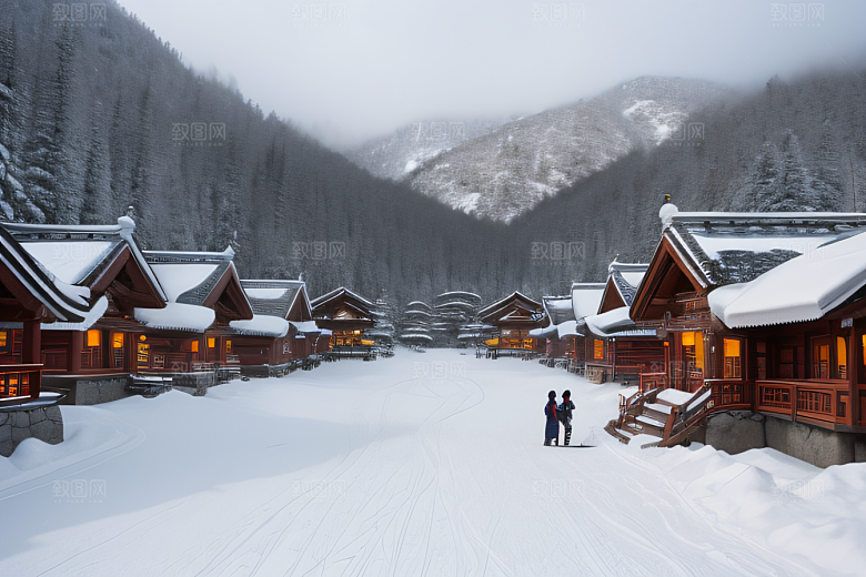 雄伟壮丽的中国雪乡