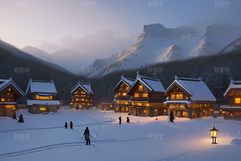 雄伟壮丽的中国雪乡