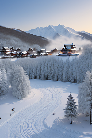 雄伟壮丽的中国雪乡