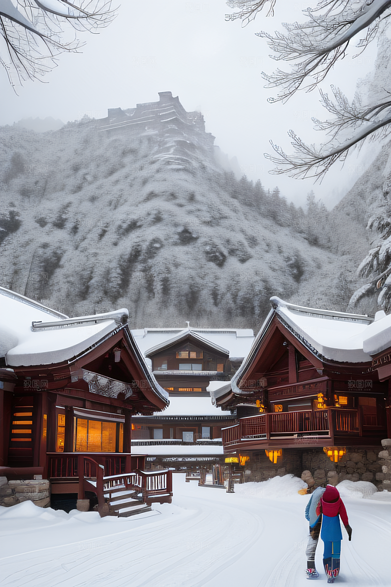 中国雪乡冬日冰雪乐园的奇妙之旅